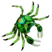 Articulated Green Crab, 4"