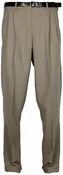 Boccaccio Classic Pleated Tan Slacks
