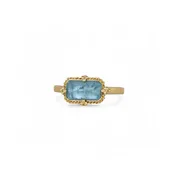 Amáli Aquamarine Landscape Ring
