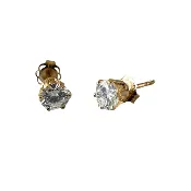 0.50 Carat Six-Prong Diamond Studs
