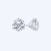 14K Gold 3-Prong Lab-Grown Diamond Studs - (VSM)
