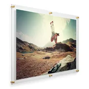 24x36" Photo Floating Acrylic Clear Picture Frame (Frame Size 28x40")