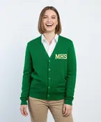 5 Button Varsity Cardigan Solid Sweater