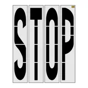 100" Mississippi DOT STOP Stencil