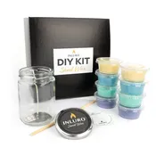 Pastel Colors Sand Wax Candle