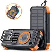 Iju Helios Plus Hand-Crank + Solar Power Bank Charger