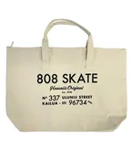 808 Skate. Address Tote Bag. Natural.