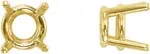 4RH<br>Heavy 4 Prong Round Wire Basket<br>Setting<br>Priced per piece