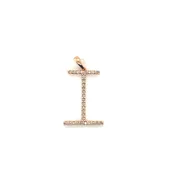 14K Rose Gold Diamond I Pendant