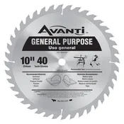 Avanti 10" x 40-Tooth General Purpose Circular Saw Blade A1040X