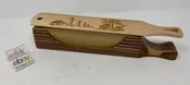 Wooden Amish Crafted "10" Handle Half Moon" Turkey Box Call - New, Unused! Nice!