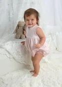 Amelia Pink Ruffle Bubble