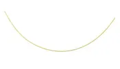 14K Gold 1mm Round Omega with Screw Back Lock