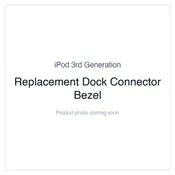 iPod 3G — Replacement Dock Connector Bezel