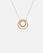 Double Circle Necklace