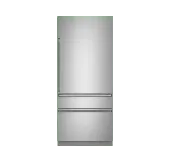 Cafe 36 in. 20.1 cu. ft. Built-In Bottom Freezer Refrigerator in Stainless Steel with Convertible Middle Drawer, RH Swing