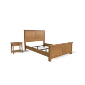 Oak Park Queen Bed and Nightstand