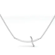 Bent Cross Necklace