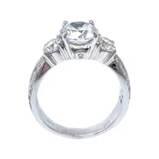 14 Karat White Gold Engagement Ring