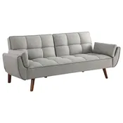 360096 Coaster Furniture Caufield  Upholstered Tufted Convertible Sofa Bed - Grey