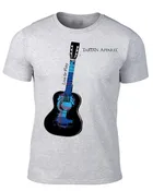 Tartan Apparel Guitar T-Shirt in Gray