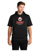 Adult Short Sleeve Hooded Pullover Baseball Logo