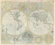 A General Map of the World or Terraqueous Globe...: Dunn, 1794