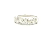Alternating Vertically Set Pear Diamond Fashion Ring