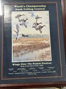1989 World’s Championship Duck Calling Contest Poster Todd Mallett Signed 33/100