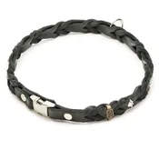 ABC Klin Canine Soft Braided Leather Dog Collar - Comfortable and Strong