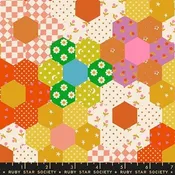 RUBY STAR FLOWER GARDEN HEXIE
