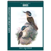 2027 Vintage Birds Deluxe Calendar 11″x15″