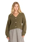 Billabong August Cardigan Women's Canteen Sweater