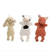 HuggleHounds Barnyard HuggleFlatties Assorted Durable Plush Toys
