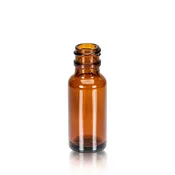 1/2 oz Amber Glass Boston Round Bottle