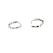14K White Gold The Perfect Tiny Hoop Earrings For Children