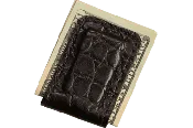 Black Alligator Men's Magnetic Money Clip