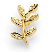 Acacia Gold and Diamond Pin