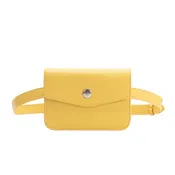Amberlee Yellow Vegan Leather Belt Bag