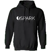 Adult Hoodie with White Logo