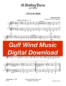 16 Holiday Duets for horns arr. Matchett - DIGITAL