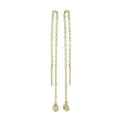 0.04CT DIAMOND THREADER EARRING