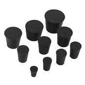 19-Pack Solid Rubber Stoppers in Assorted Sizes