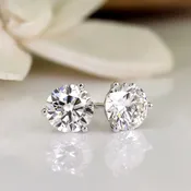 Lab Grown 3.00 Carat Total Diamond Studs — Santisi & Bove