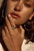 2 Carat Diamond Abbraccio Ring in 18k Yellow Gold