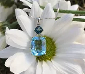 Bi-Color Topaz Dangle Pendant — ROGERS & CO. fine jewelry and design: Missoula, MT: Jewelry Store, Engagement Rings, Chalet Jewelers