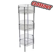 3-tier Hexagonal Wire Dump Bin (Set of 3)