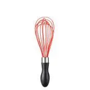 9" Silicone Whisk, Red