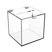 10″ Acrylic Ballot Box with Lock