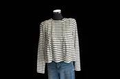 Black & White Striped Blouse